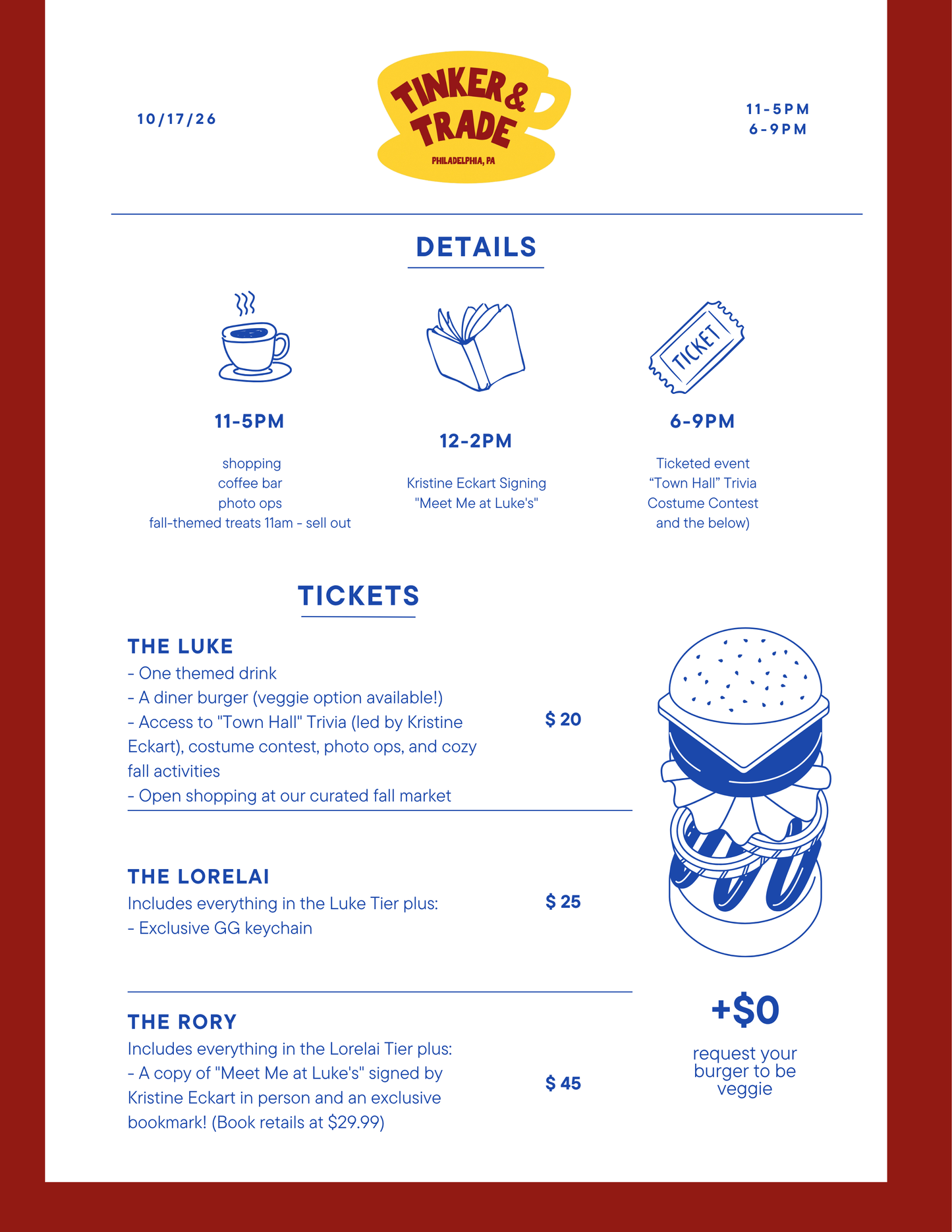 Stars Hollow Social Ticket