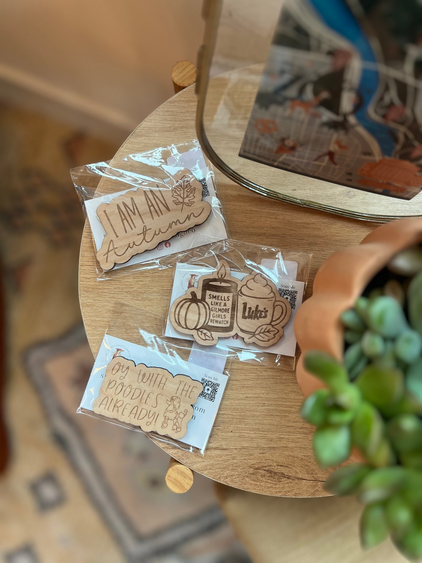 GG Wood Engraved Magnets [By: Simply Sweet Sign Co]